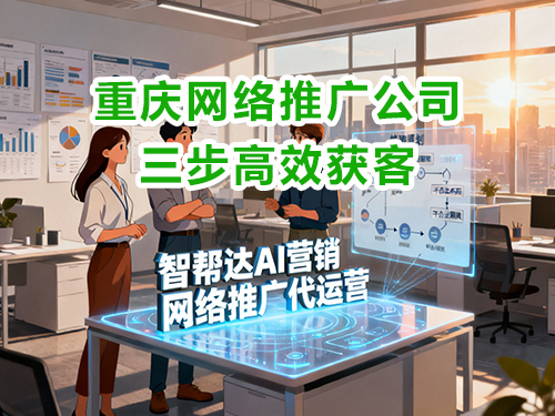 企业网络推广运营，重庆智帮达AI营销公司三步教大家用AI获客